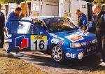 Foto: Robert Ślęzak, prawa autorskie zastrzeżone. Renault Clio załogi: Andrzej Koper / Jakub Mroczkowski, (pierwszy z prawej Antoni Wawrzyn)