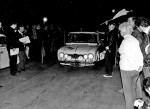 Budapeszt, sierpień 1969; na zdjęciu: Ryszard Żyszkowski i Błażej Krupa w Alfie Romeo Giulia 1600