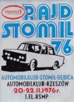 Plakietka z Rajdu Stomil-76