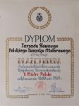 Dyplom Zarządu Głównego Polskiego Związku Motorowego otrzymuje Błażej Krupa  Vice-Mistrz Polski w klasie do 1600 cm.