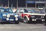 Na starcie od lewej: Renault 5 Alpine Ferjancza, Polonez 2000 Stawowiaka i Skoda 130 RS Kvaizara