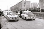 Trabant z nr 2.Andrzej Nowicki / Jerzy Krakowski, Trabant nr 3 z lewej, Andrzej Świder / Lucjan Kura