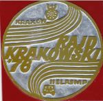 Plakietka z Rajdu Krakowskiego-76