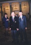 Odznaczeni w Pałacu Prezydenckim: Władysław Paszkowski (z lewej) i Janusz Hancke 23.09.1999