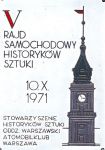 Metalowa plakietka z V Rajdu Historyków Sztuki-1971. (Z kolekcji Janusza Hancke)
